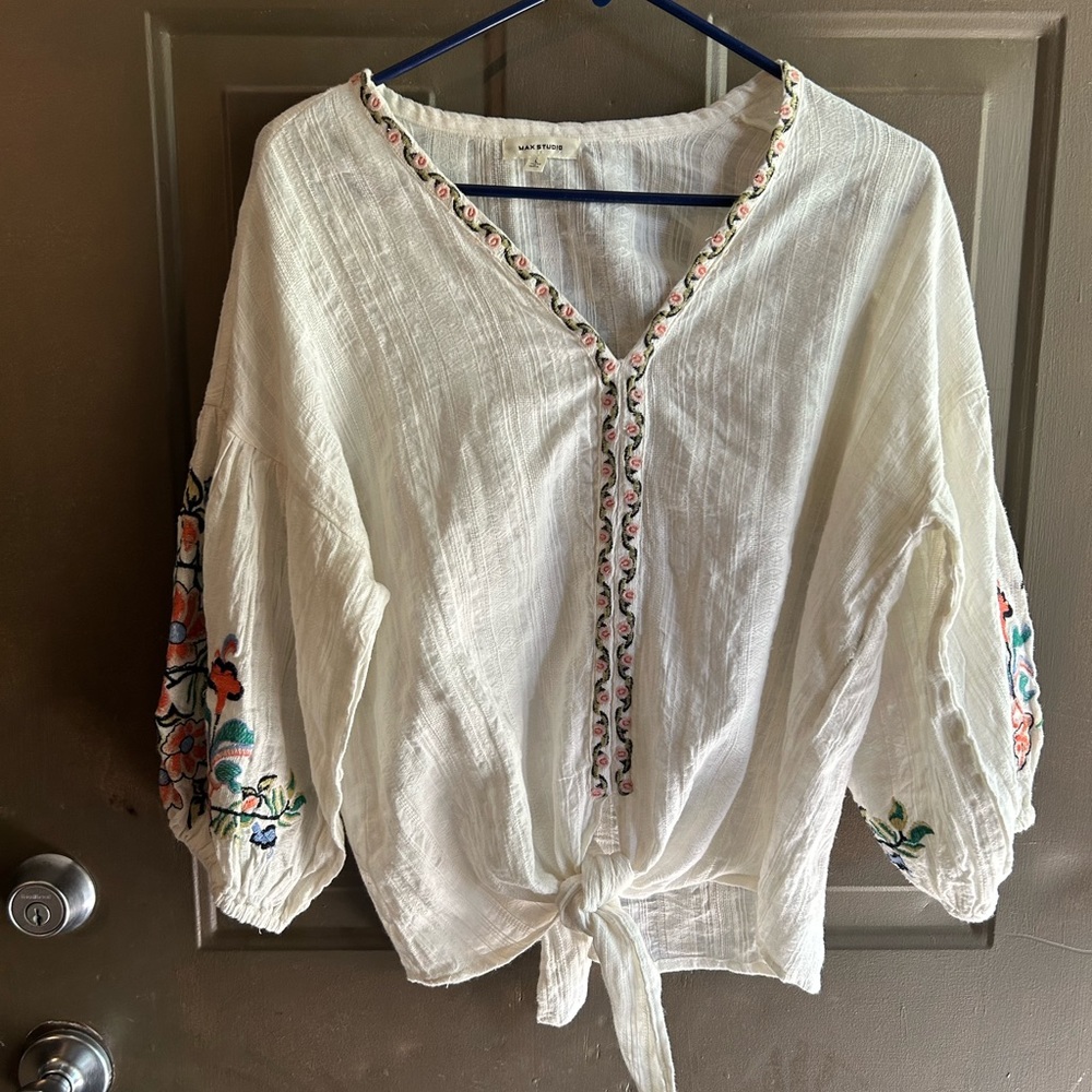 Max studio blouse size large